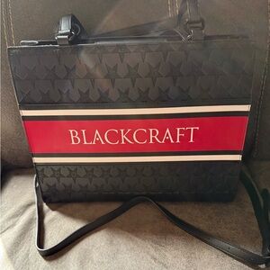 Black craft Baphomet Embossed Carryall Bag
